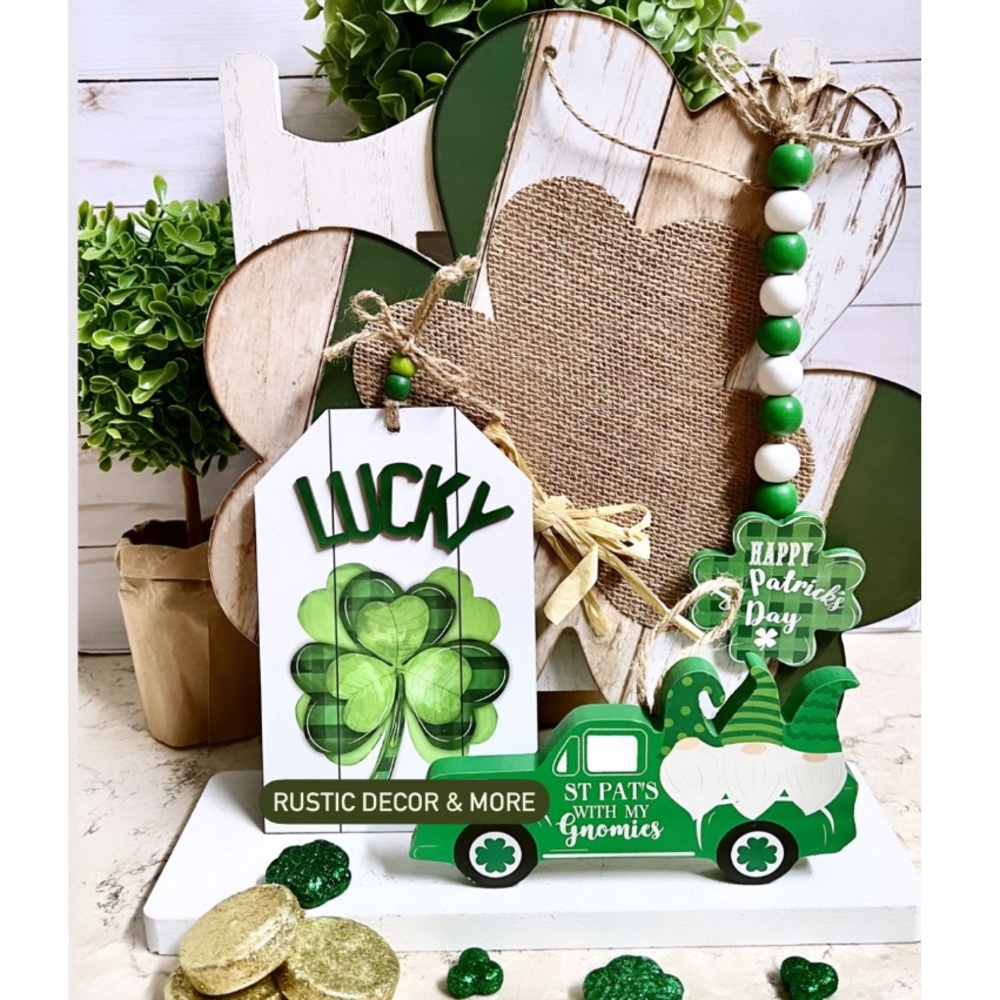 ☘️St.Patrick’s Day Tier Tray Decor 3 pc Set